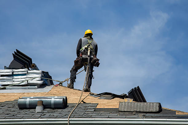 Professional Gutter Installation technician working in Wapakoneta, OH